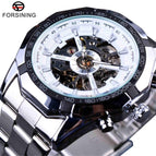 Forsining European and American Men's Fashion luminous Watch Automatic Mechanical men business casual Watch SLZ56