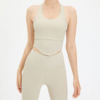 Sports Underwear Women's H-Shaped Beauty Back Yoga Clothes Running Fitness Top Breathable Nude Feel Yoga Vest