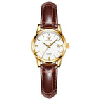 2022 OLEVS Women's Watch Automatic Mechanical Watch Luminous Waterproof Watch Ladies Fashion Leather Quartz lady casual Watch 6629