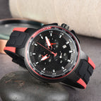 2023 New men watch Hot Sale Three-Pin Fashion Casual Men's Tape calendar casual Watch 45613