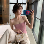 Women vest with chest pad bottoming tube top all-in-one sleeveless underwear lady Bra