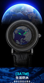 KIMSDUN New High Grade 3D Wandering Earth Fashion Automatic Mechanical Watch Men's Watch Waterproof K-2026A