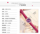 Hong Kong GUOU 8103 Disc Large Dial Quartz Watch Personality Multifunctional Three Eyes Full Diamond Belt Watch