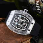 Watch for men New Sports Watch RM Barrel-Shaped Automatic Hollow Couple Men Luminous Watch 8009D