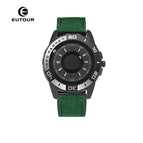 EUTOUR Tiktok men's watch women's watch Jane stainless steel with silicone creative magnetic black technology metal student men's watch