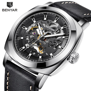 BENYAR Skeleton Mechanical Watch Automatic Fashion Men's Watch Waterproof Men's Watch 5121