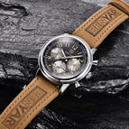 Benyar Multifunctional Chronograph Men's Watch Fashion Waterproof Sports Luminous Leather Men's Watch 5190