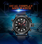 MEGIR 2090 Dual Display Sport Watch for Men Digital Analog Quartz Watch Clock Man Watches