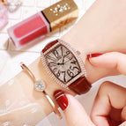 GEDI 12010 Fashion Casual Watch Hot Sale Women Elegant Luxury Diamond Leather Waterproof Ladies Analog Quartz Dress Wristwatch