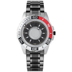 EUTOUR E025 fashion Creative Magnetic Black Technology Metal Male Watch Student Female Male Watch Fashion Shake Sound Explosive Quartz Watch Simple with box gift for men