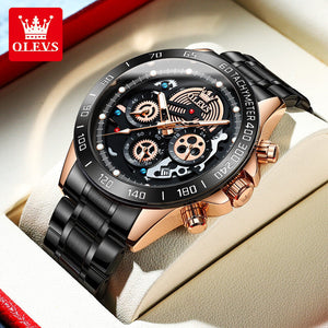 OLEVS men's watch large dial waterproof multi-function sports men's watch 9921LSA