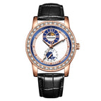 New Kimsdun Sun Moon Star Men's Watch Automatic Men's Watch Waterproof Business Watch High-End Mechanical Watch k1813A