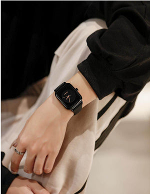 GUOU 8162 watch women's 2022 new fashion trend women's silicone strap small square watch sports watch watch for women