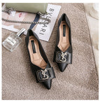 Women's shoes new flat shoes spring and autumn 2022 pointed single shoes office lady street shoes 222-2