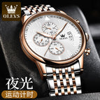 OLEVS Watch for men multi-functional luminous waterproof quartz men watch 2869