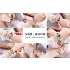 GEDI 3015 Fashion Casual Watch Hot Sale WomenElegant Luxury Stainless Steel Waterproof Ladies Analog Quartz Wristwatch