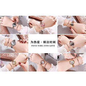 GEDI 3015 Fashion Casual Watch Hot Sale WomenElegant Luxury Stainless Steel Waterproof Ladies Analog Quartz Wristwatch