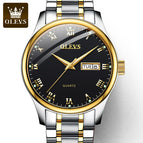 OLEVS Watch for men simple steel waterproof sports calendar quartz men watch ol5568uk