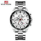 Va Va Voom Men's watch Waterproof Steel strap Business Sports men's Calendar quartz Watch VA-216G