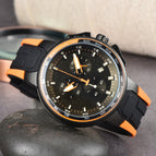 2023 New men watch Hot Sale Three-Pin Fashion Casual Men's Tape calendar casual Watch 45613