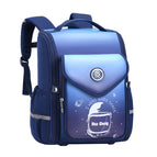 New Waterproof Primary School Student Schoolbag Integrated High Quality Spine Protection Children Backpack Boy and Girl