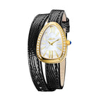 MISSFOX Watch for women exquisite retro ladies snake design design high-quality fashion lady quartz watch 2749