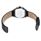 New megir men's watch innovative square sports watch waterproof luminous leather men's watch 2201