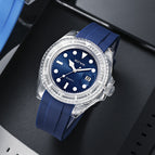 BESTWIN men's watch fashion silicone transparent waterproof quartz men's casual watch 6658