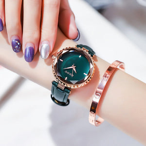 Guou 6014 Women's Watch Casual Waterproof Fashion New Korean Version Trend Simple Atmosphere Net Red Wind Watch