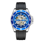 PINTIME Watch Green Automatic Mechanical Watch Luminous Waterproof Men's Watch Simple Clock 6945