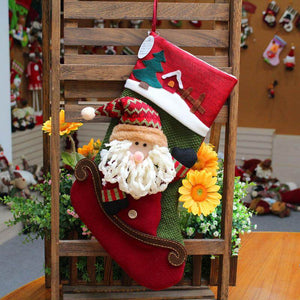 Christmas socks gift bag large Christmas socks Christmas pendant decorative socks Christmas socks gift bag 36357