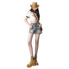 JEANS retro denim shorts women's 2022 new high-waisted thin burrs sexy hot girls hot pants JC9800