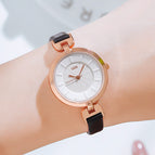 GEDI new fashion waterproof women's watch fashion retro large dial thin strap leisure women watch 14021