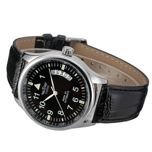 WINNER men fashion casual simple calendar automatic mechanical men watch SLZg35