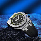 KIMSDUN men's watch fashion multi-functional silicone sports waterproof quartz business watch K-1223B