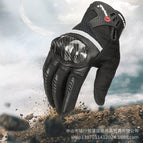 Carbon fiber four seasons racing motorcycle riding gloves summer unisex breathable electric car knight gloves MCS-56