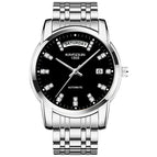 KIMSDUN steel belt fashion men's automatic watch mechanical watch waterproof business double calendar men's watch K-1967A