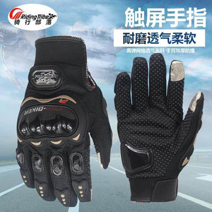 RidingTribe touch screen gloves anti-drop anti-slip racing gloves Summer rider breathable motorcycle gloves 01C
