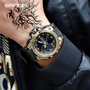 2019 New SANDA 739 Sports Men's Watches Top Brand Luxury Military Quartz Watch Men Waterproof S Shock Clock