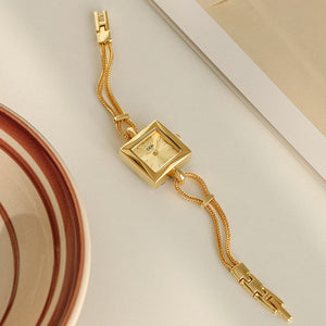 Gedi Women Watch 2023 New Simple Temperament Watch Women's INS Special-Interest Design Bracelet Watch Square Watch