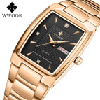 WWOOR New 8837 Men's Watch Business Fashion Men's Watch Quartz Waterproof Square Men's Watch