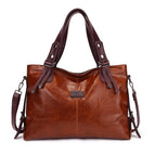 2021 new retro fashion tote casual soft leather shoulder messenger large capacity handbag 250