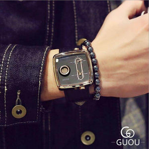 GUOU 8151 Fashion Women's Watches For Lovers's Watch Ladies Watch Rose Gold Bracelet Waterproof watch