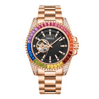 ONOLA ON3839 Men's Watch fashion new colorful diamond automatical mechanical watch steel waterproof men casual watch