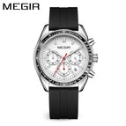 Megir Men's Watch Multifunctional Chronograph Waterproof Large Dial Sports Watch 8105