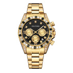 PINTIME new style men's casual watch fashion steel watch men's and women's waterproof quartz men's watch