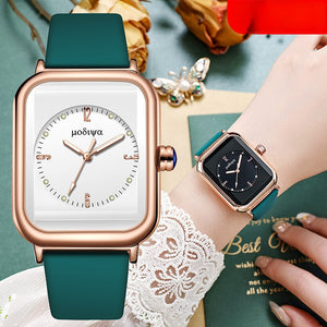 Square Sport Women Watches Korean Fashion Ladies Quartz Casual Rubber Watch for woman