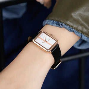 GUOU 8227 women's watch 2022 new ins style square simple small square watch women's Watch