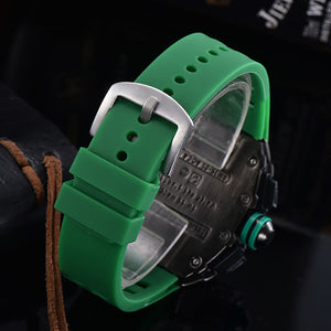 Men's Watch 6-Pin Seconds Running Richard Wine Barrel Quartz Watch in Stock 1035