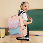 New Primary School Student SchoolBag Lightweight Burden Alleviation Spine Protection Integrated Full Open Children Men's Backpack